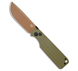 Image of Bestech Knives GLOK Button Lock OD Green G-10 3.5 Copper FCCB134C