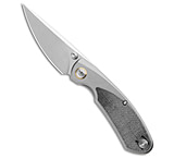 Image of Bestech Knives Lito Frame Lock Knife Ti/Black Canvas Micarta Inlay 3.6 Satin DFC0317E