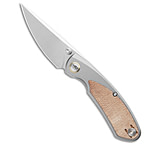 Image of Bestech Knives Lito Frame Lock Knife Ti/Natural Micarta Inlay 3.6 Satin 0CF1E18E