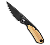 Image of Bestech Knives Lito Frame Lock Knife Ti/Olive Wood Inlay 3.6 Black BBEC208A