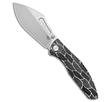 Image of Bestech Knives Lockness Folding Knife Black/White G-10 3.9 SW M390 A6A32874