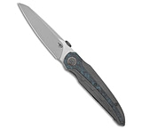 Image of Bestech Knives Prydwen MagnaCut Frame Lock Knife Ti/Blue Marble CF 3.6 BB 732749DD