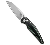 Image of Bestech Knives Snakebird Button Lock Knife Black/Green Micarta 3.5 Satin/SW 1C0460C8