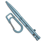 Image of Bestech Knives Bestechman Scribe Titanium Bolt Action Pen + Carabiner Blue BM16B CFB35523