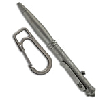 Image of Bestech Knives Bestechman Scribe Titanium Pen w/ Glass Breaker Gray + Carabiner Gray BM17A 13C55130