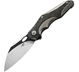 Image of Bestech Knives Nogard Framelock Ti CF BTKT2105C 3.38 in Carbon Steel Folding Knife