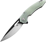Image of Bestech Knives Ornetta Linerlock Jade 3.50 in Stainless Steel Folding Knife