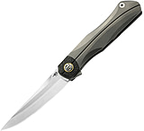Image of Bestech Knives THYRA Framelock Grey 3.50 in Carbon Steel Folding Knife