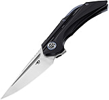 Image of Bestech Knives Vigil Framelock 3.25 in Stainless Steel Folding Knife