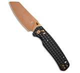 Image of Bestech Knives Bestechman Cicada's Wing Bar Lock Knife Frag Pattern Black SS 3.15 Bronze PVD DB95644C