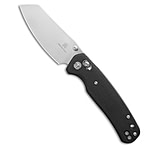 Image of Bestech Knives Bestechman Cicada's Wing Crossbar Lock Knife Gray Micarta 3.15 Satin D46176A2