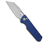 Image of Bestech Knives Bestechman Guardian Button Lock Knife CF Pattern Blue G-10 3.2 Satin BMK11D EC972899