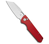 Image of Bestech Knives Bestechman Guardian Button Lock Knife CF Pattern Red G-10 3.2 Satin BMK11C 3FA6F869