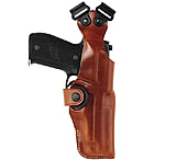 Image of Bianchi 1.5inch Leather Belt, 42", Black, Chrome Buckle