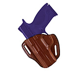 Image of Bianchi Model 58 P.I. Open-Top Belt Slide Holster, For Glock 17/19/22/23/26/27/31/32/33/41,Left, Tan, 24997