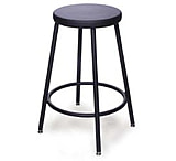 Image of Bio Fit Stool Lab Steel Black 24IN AJ24-06