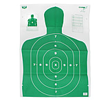 Image of Birchwood Casey B-27 Eze-Scorer Green Silhouette Paper Target 23x35 Inch 100 Per Case 37017