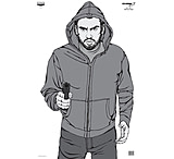 Image of Birchwood Casey BC Bad Guy Eze-Scorer Silhouette Paper Target 23x35 Inch Folded 100 Per Case 37016