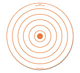 Image of Birchwood Casey Sharpshooter Corrugated Plastic Bull's Eye Target Orange On White 24 Inches One Per Package 38124