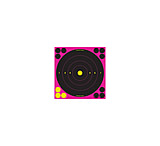Image of Birchwood Casey Shoot-N-C Pink Reactive Target 8 Inch Bullseye 6 Per Package 34808