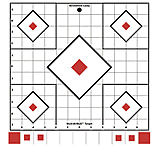 Image of Birchwood Casey Stick-A-Bull Self-Adhesive Sight-In Targets 12x12 Inch 5 Per Pack With 55 Pasters 33922