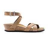 Image of Birkenstock Lola Nubuck Leather Cork-Latex Footbed Sandals - Women's