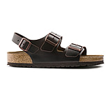 Image of Birkenstock Milano Soft Footbed Smooth Leather Sandals - Women's