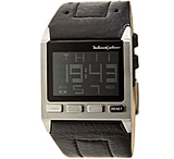 Image of Black Dice Blueprint 018 Digital Display Men's Watch with Leather Band