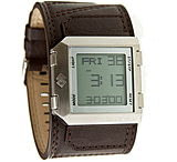 Image of Black Dice Cash 004 Mens Digital Wrist Watch - Leather Strap