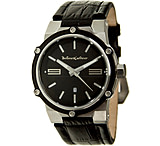 Image of Black Dice Contraband 052 Quartz Mens Watch - Leather Band, Round Dial 