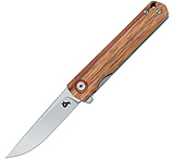 Image of Black Fox Spear Linerlock Zebrawood