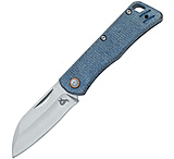 Image of Black Fox Teeny Linerlock Blue Micarta