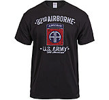 Image of Black Ink Distressed 82nd Airborne T-Shirt - Men's