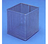 Image of Black Machine Baskets, Perforated Aluminum PERF301/B Square