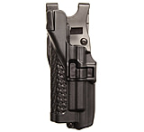 Image of BlackHawk BHP Level 3 Serpa Light Bearing Duty Holster Basket Weave Black Left Hand For S&amp;W M&amp;P 9mm/.40 44H525BW-L