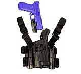 Image of BlackHawk Level 3 Light Bearing SERPA Holster, Glock 31/Glock 17/Glock 22, Left Hand, Molded, Black, 430800BK-L