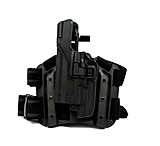 Image of BlackHawk Level 3 SERPA Light Bearing Holster, Glock 19/Glock 23/Glock 31/Glock 32/Glock 17/Glock 22, Left Hand, Matte, Black, 430700BK-L