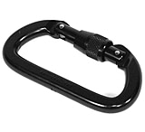 Image of BlackHawk Locking Carabiners Alum (Pkg ea) Black (HMLC00BK) 98LC00BK