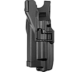 Image of BlackHawk Level 3 SERPA Light Bearing Holster, Glock 19/Glock 23/Glock 31/Glock 32/Glock 17/Glock 22, Left Hand, Matte, Black, 44H500BK-L