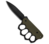 Image of Blackside Customs Trench Boss Fixed Blade Knife OD Green G-10 5.6 Black AA14D654