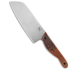 Image of Blue Collar Blades Slick Six Santoku Knife Nat. Micarta w/ Black Hex 6 Satin D046AA70