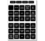 Image of Blue Sea Systems 4216 Square Format Label Set