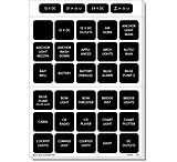 Image of Blue Sea Systems 4218 Square Format Label Set for Battery Management Panels