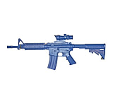 Blueguns Colt M4 Training Guns, Weighted, No Light/Laser Attachment, Rifle, Blue, Flat Top Open Stock, Fwd Rail, ACOG Sight, FSM4CFTRACOGW