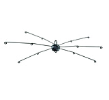 Image of Blue Water Candy 98600 6-Arm Dredge Bar 32in