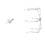 Image of Blue Water Candy 6 Arm Umbrella with Jig