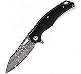 Image of BucknBear Damascus Black Panther Folding Knife