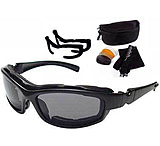 Image of Bobster Road Hog II Convertible, Black Frame, 4 Lens Set BRH2001