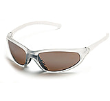 Image of Body Specs Blaze Sunglasses w/ Crystal Matte Frame and Brown Flash Mirror Lens