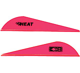 Image of Bohning Heat Vane 2.5&quot; Solid Hot Pink 100pk